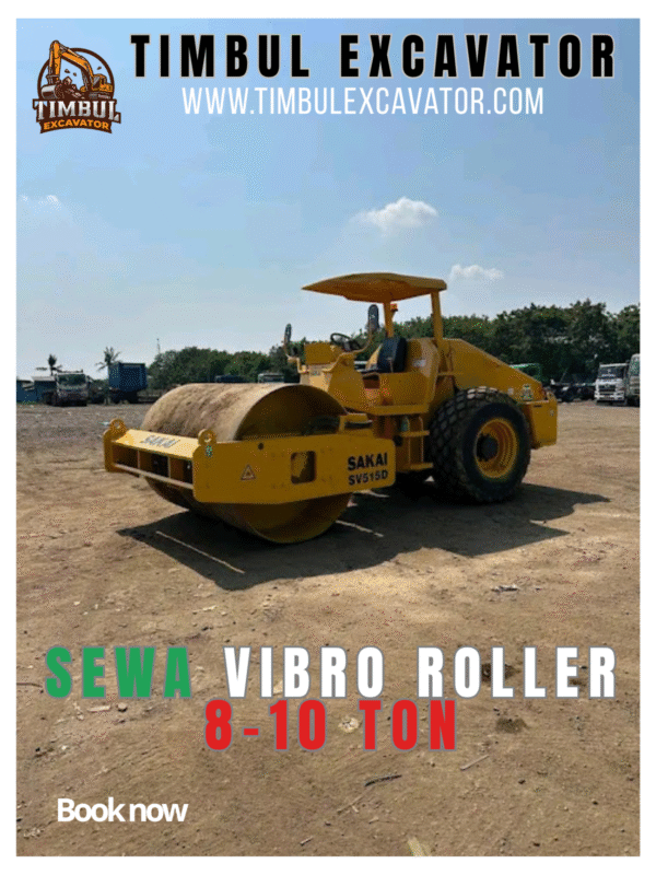 Sewa Vibro Roller 8-10 Ton Sewa Vibro Roller 8-10 Ton