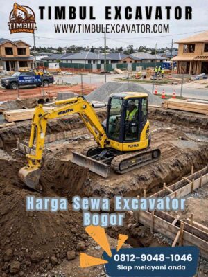Harga sewa Excavator Bogor