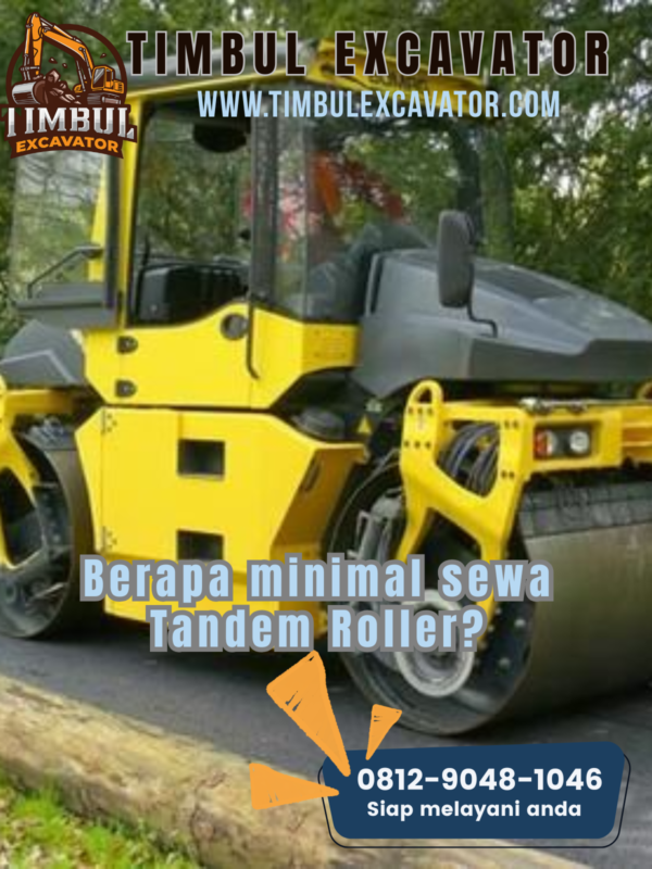 Berapa minimal sewa Tandem Roller?
